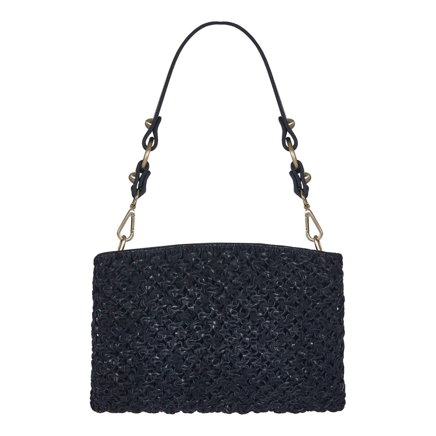 Naia Day Shoulder Bag and Clutch Black