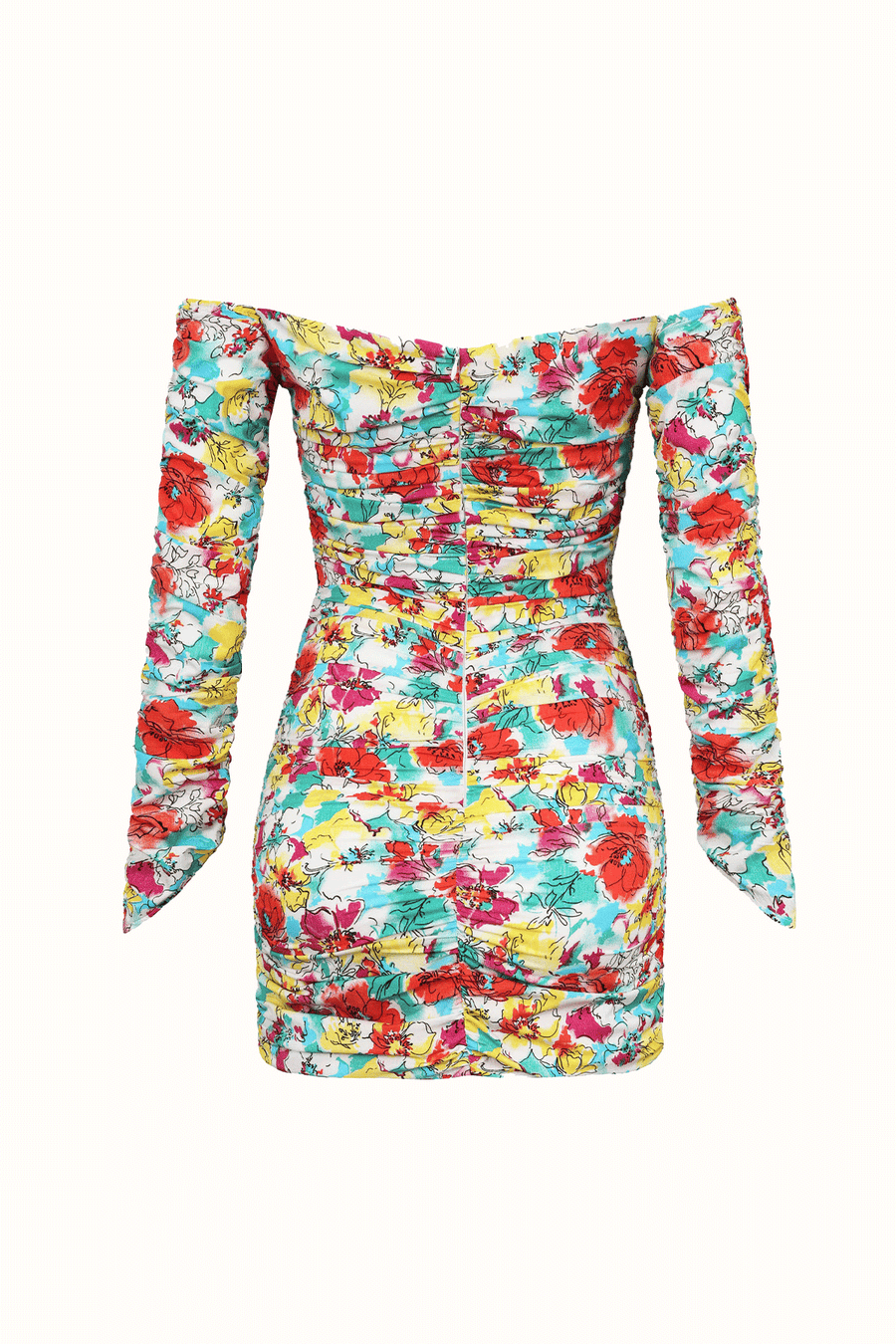 Nora Mini Elbise / Renkli Çiçekli - NAIA ISTANBUL Shop Online