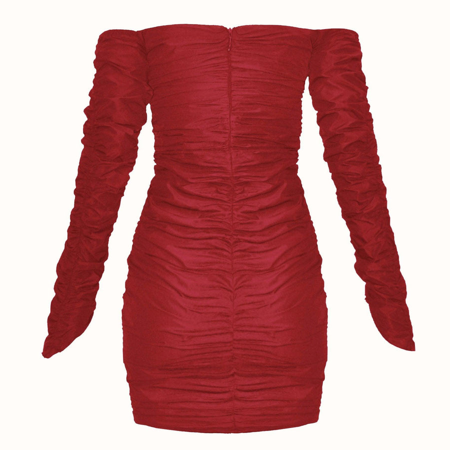 Nora Mini Elbise / Kırmızı - NAIA ISTANBUL Shop Online